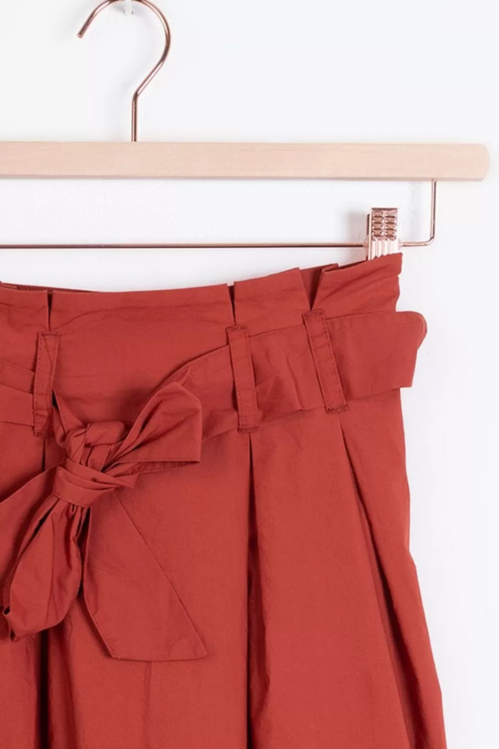 Dames Sissy-Boy Rokken>Rode Paperbag Midi Rok