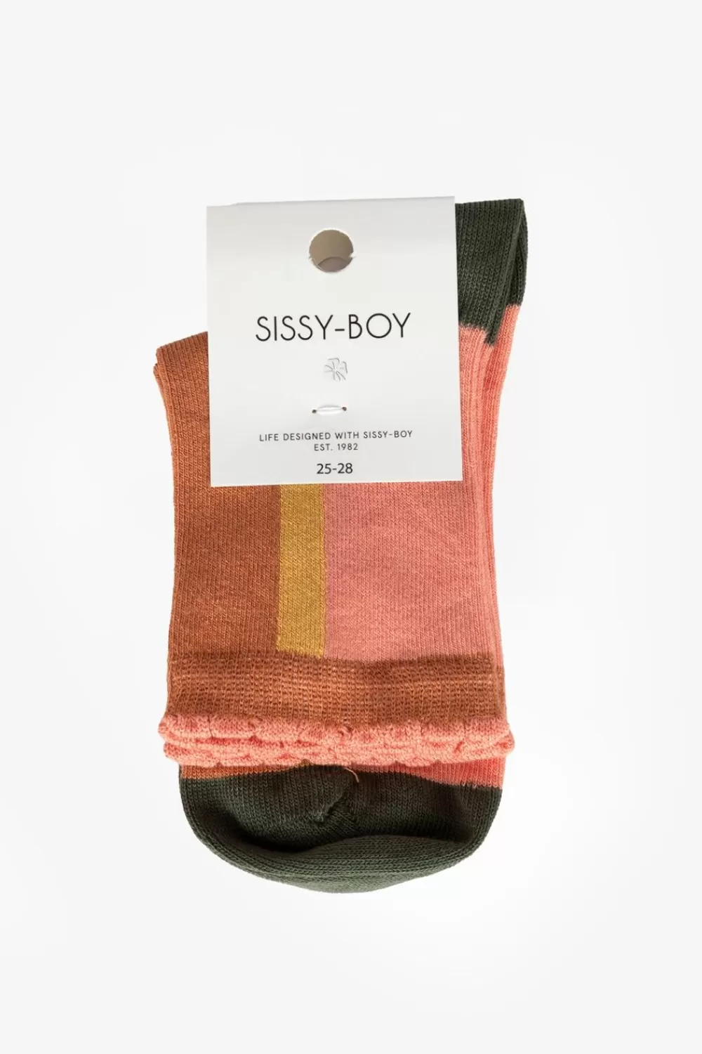 Kids Sissy-Boy Accessoires>Roest Colourblock Sokken