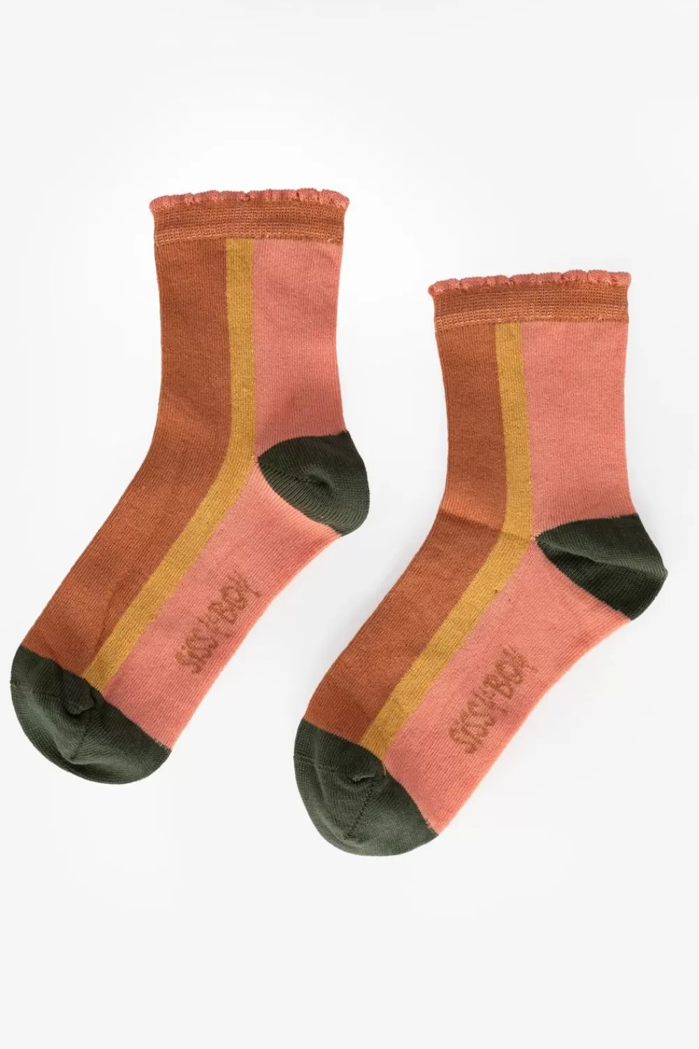 Kids Sissy-Boy Accessoires>Roest Colourblock Sokken