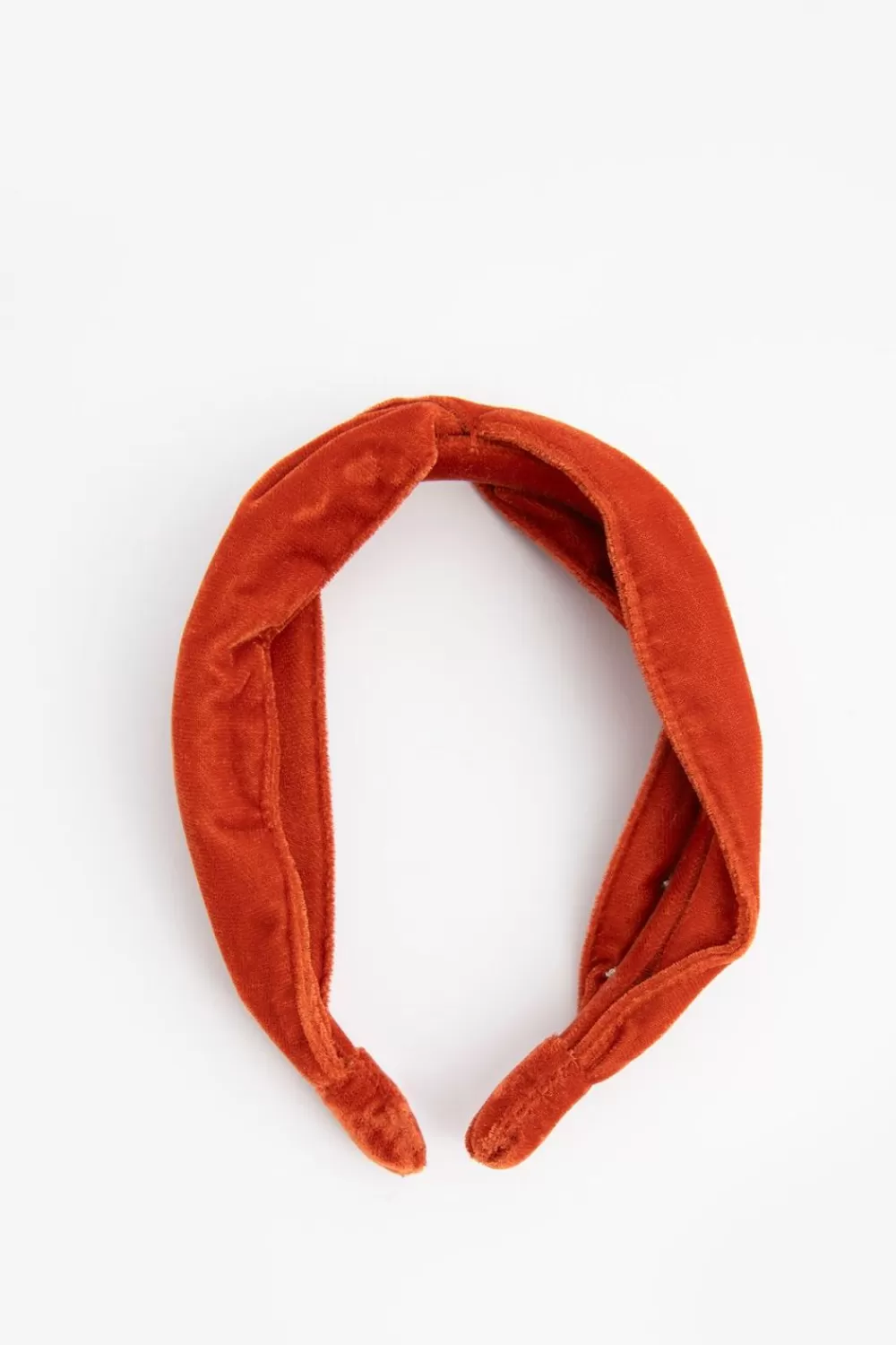 Dames Sissy-Boy Hoeden En Petten>Roest Oranje Twisted Velvet Haarband
