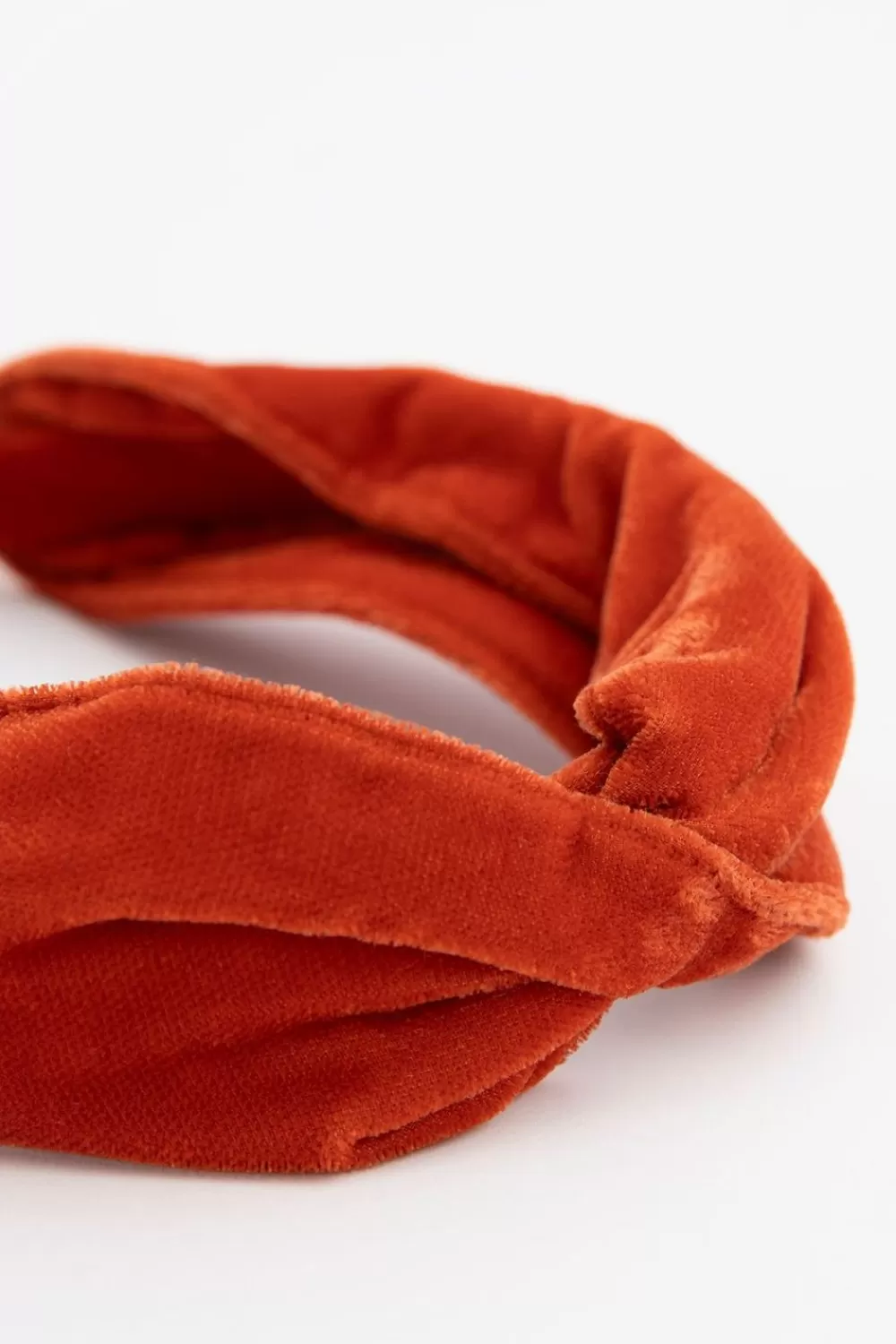 Dames Sissy-Boy Hoeden En Petten>Roest Oranje Twisted Velvet Haarband