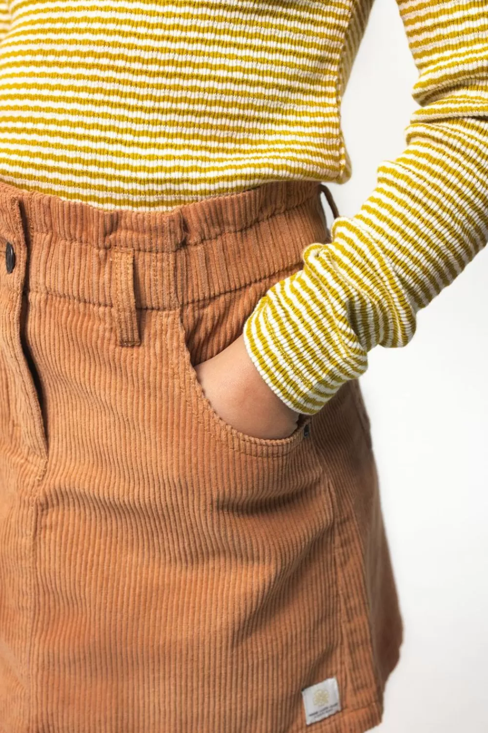 Kids Sissy-Boy Rokken>Roestbruine Corduroy Rok