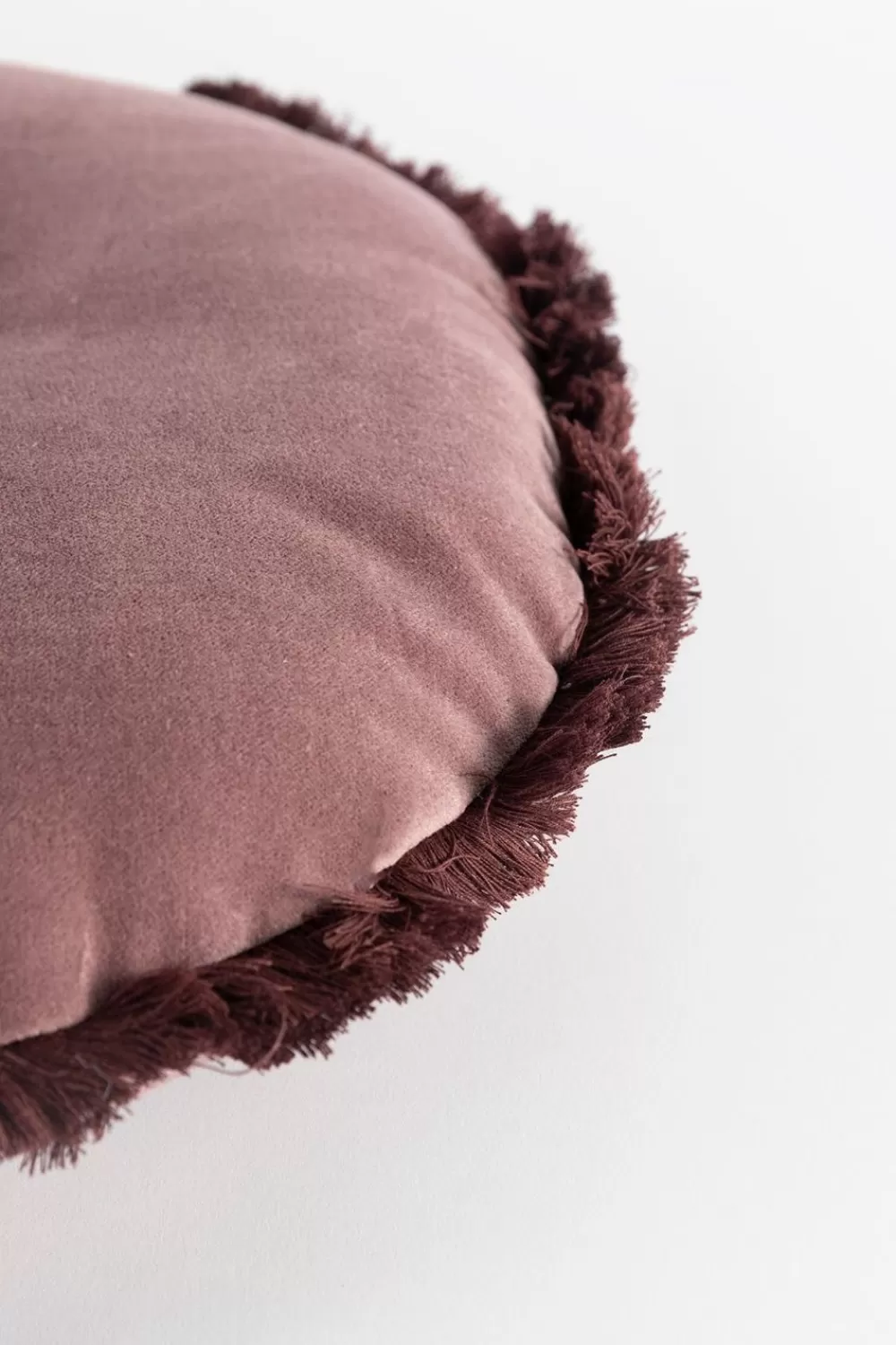 Sissy-Boy Kussens>Rond Velvet Kussen Met Franje