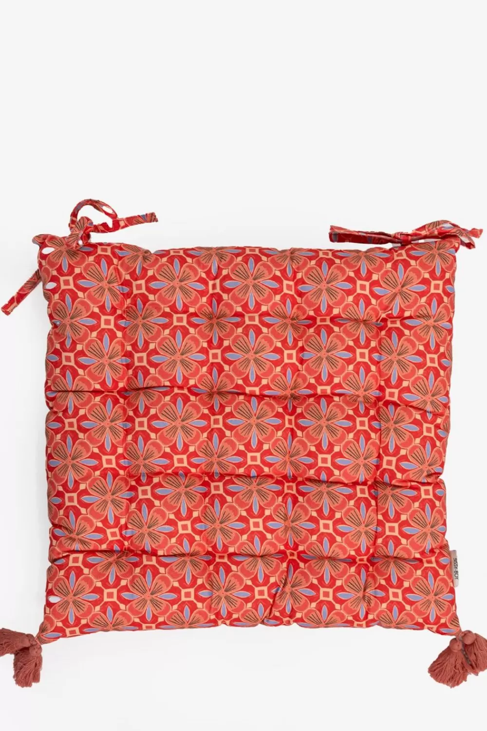 Sissy-Boy Kussens>Rood Tuinkussen Met Bloemenprint