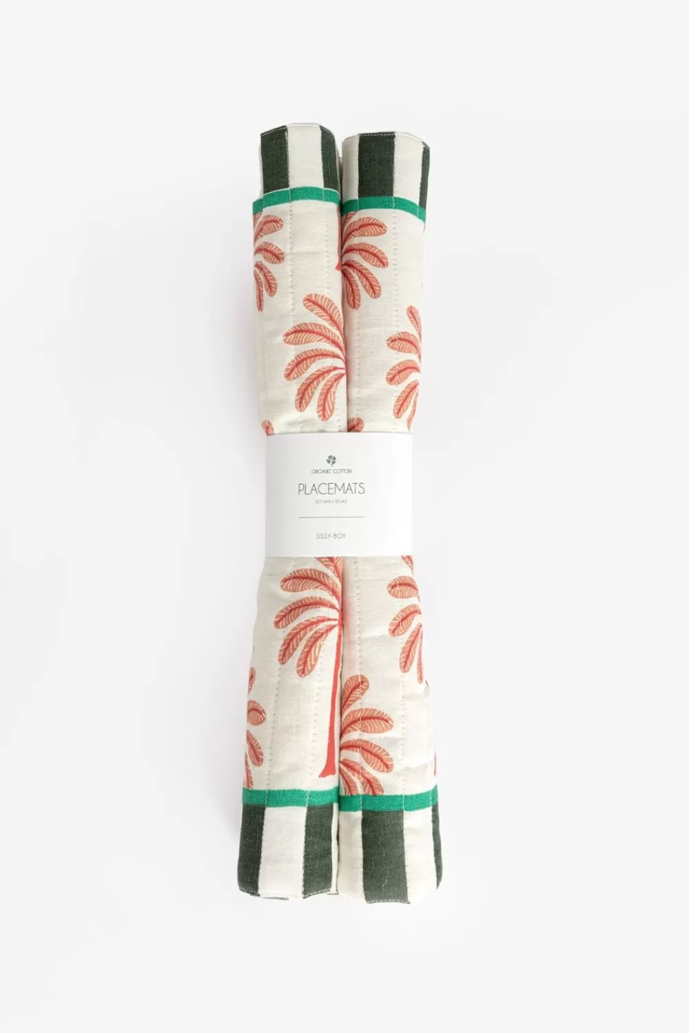 Sissy-Boy Keukentextiel>Set Van 2 Colour Placemats Met Palmbomen