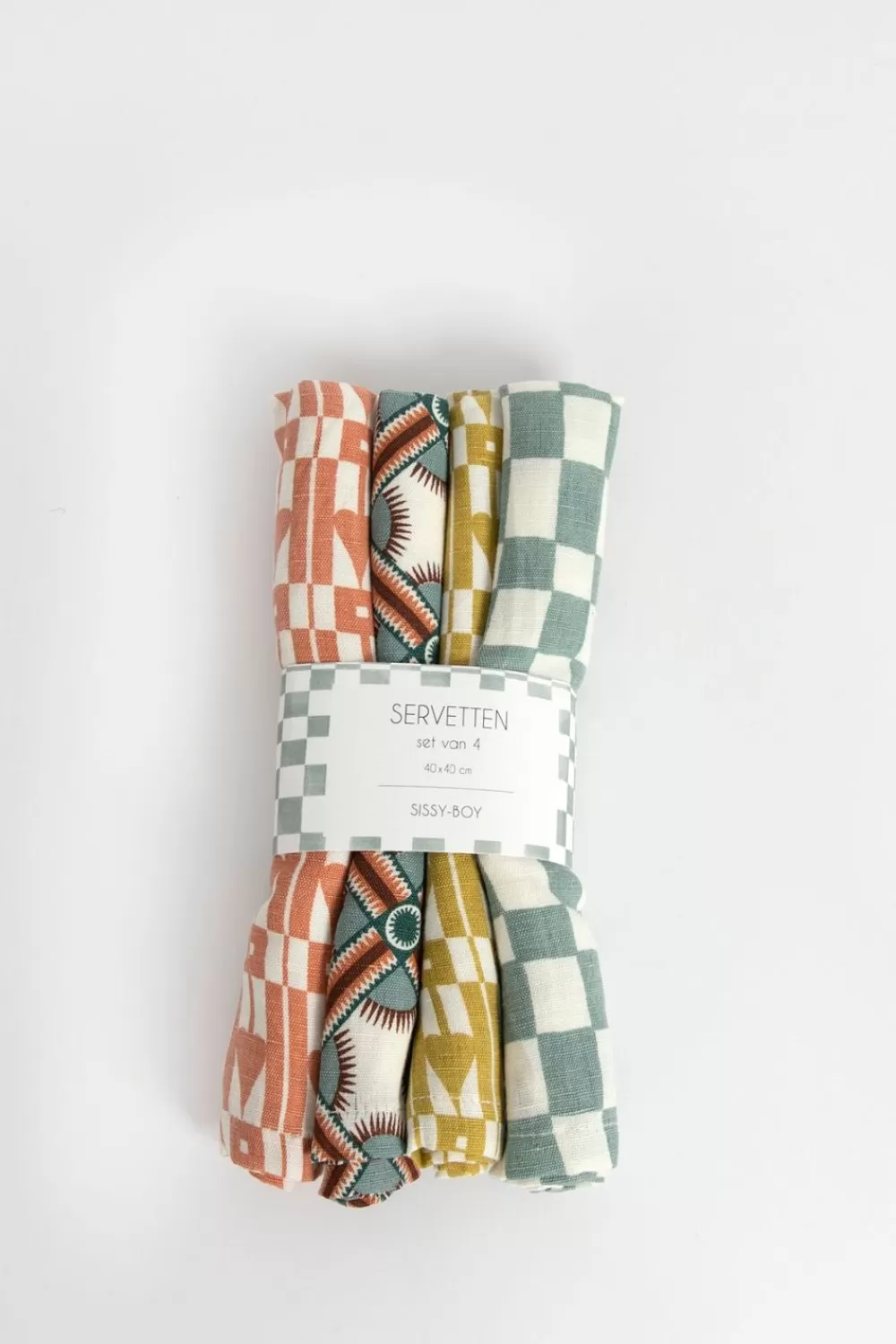 Sissy-Boy Keukentextiel>Set Van 4 Servetten Met Colour Print