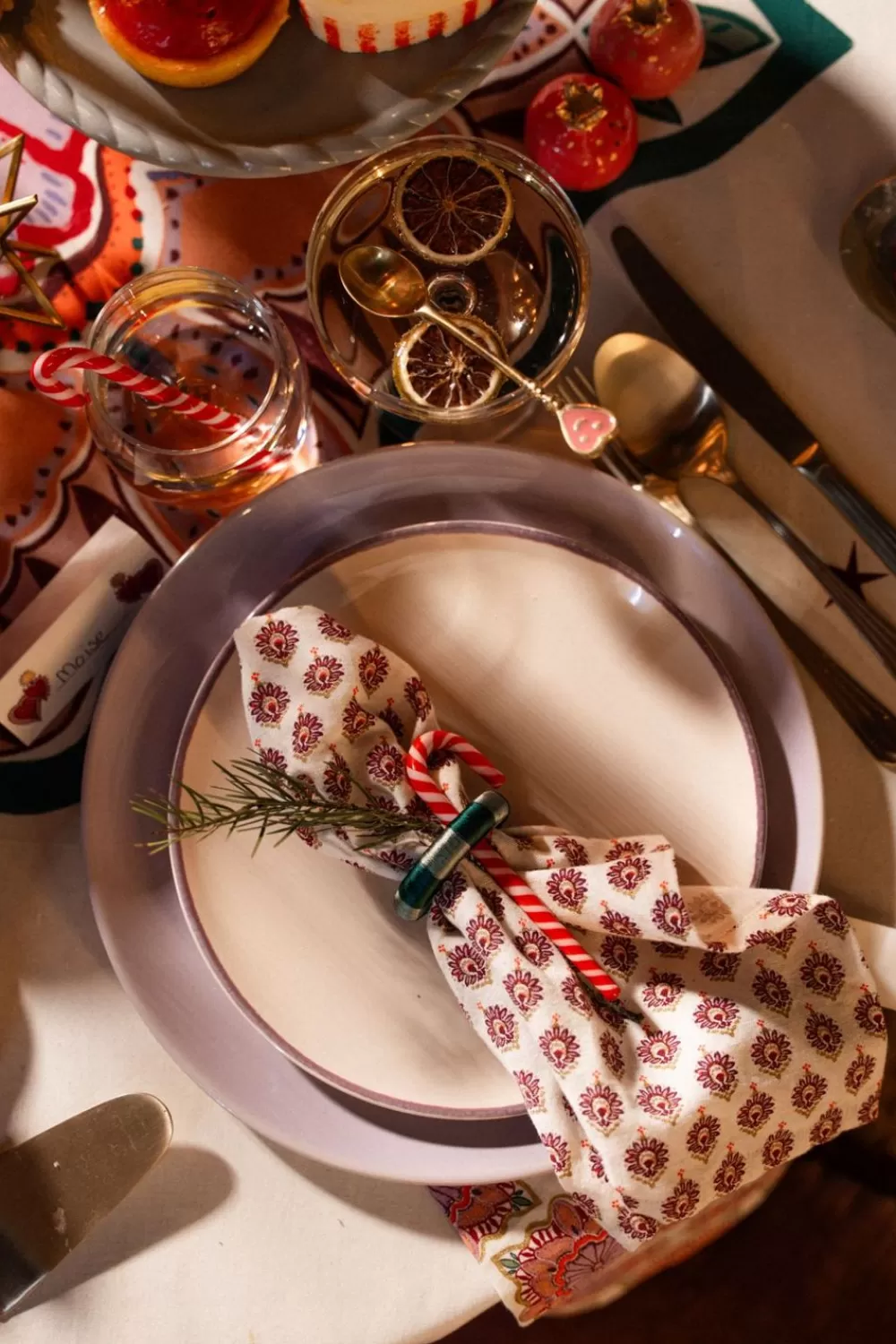 Sissy-Boy Keukentextiel>Set Van 4 Servetten Met Rode Print