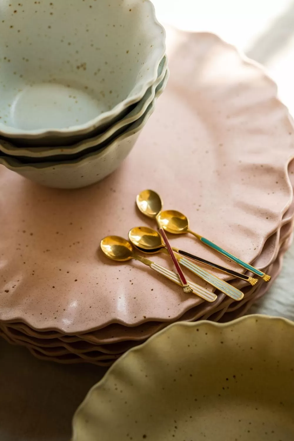 Sissy-Boy Bestek>Set Van 5 Vintage Koffielepeltjes