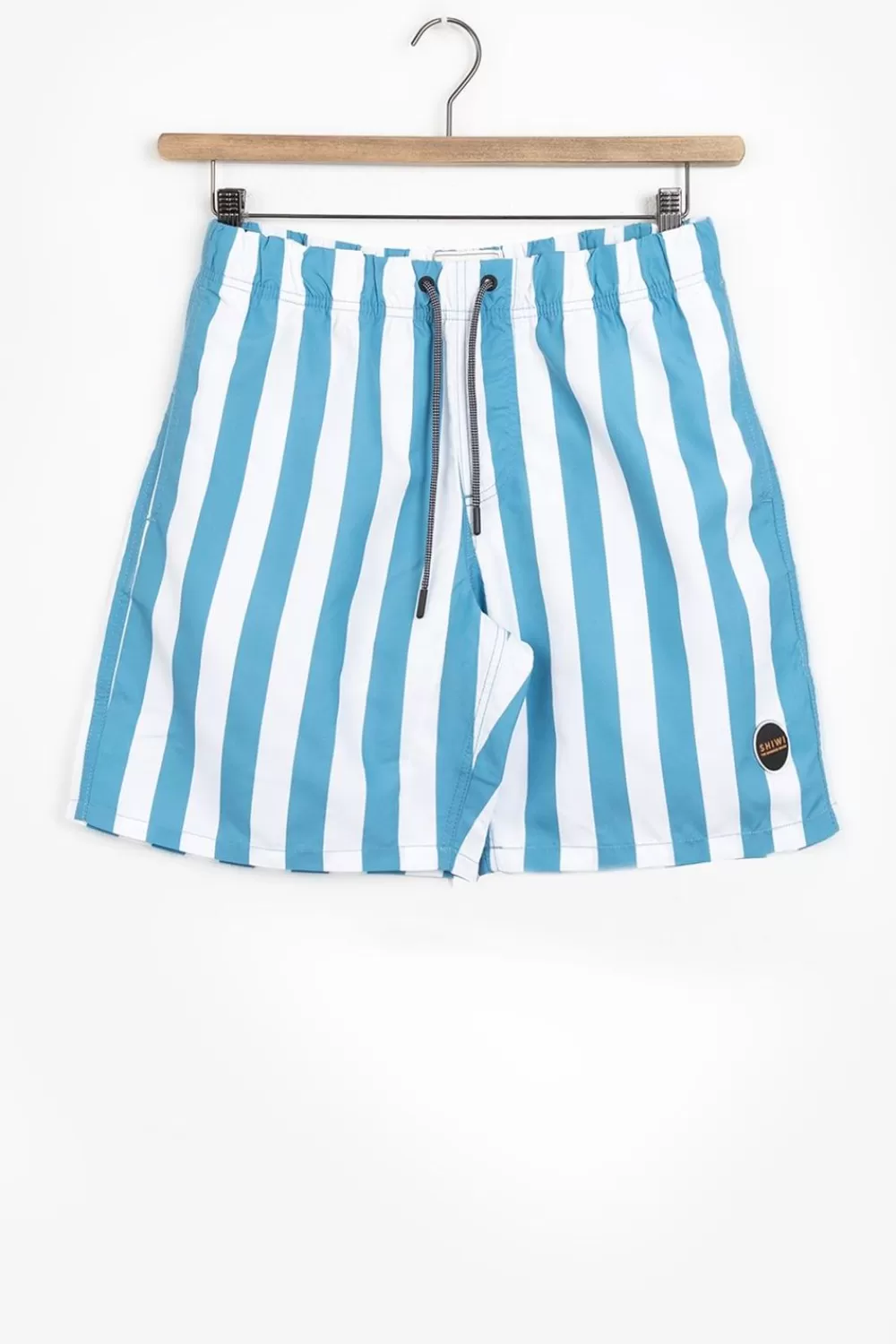 Heren Shiwi Swimwear> Blauw Gestreepte Zwembroek