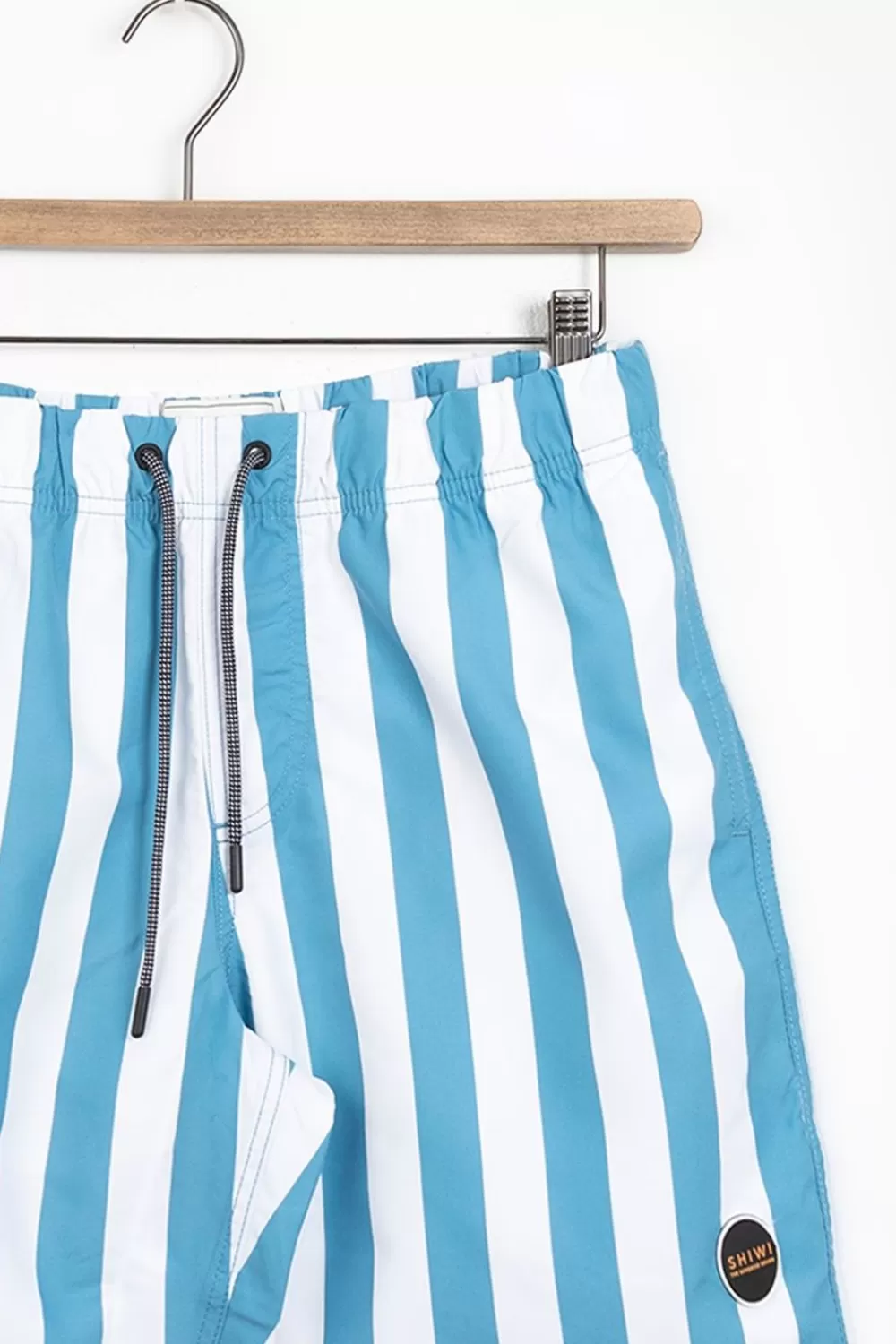 Heren Shiwi Swimwear> Blauw Gestreepte Zwembroek