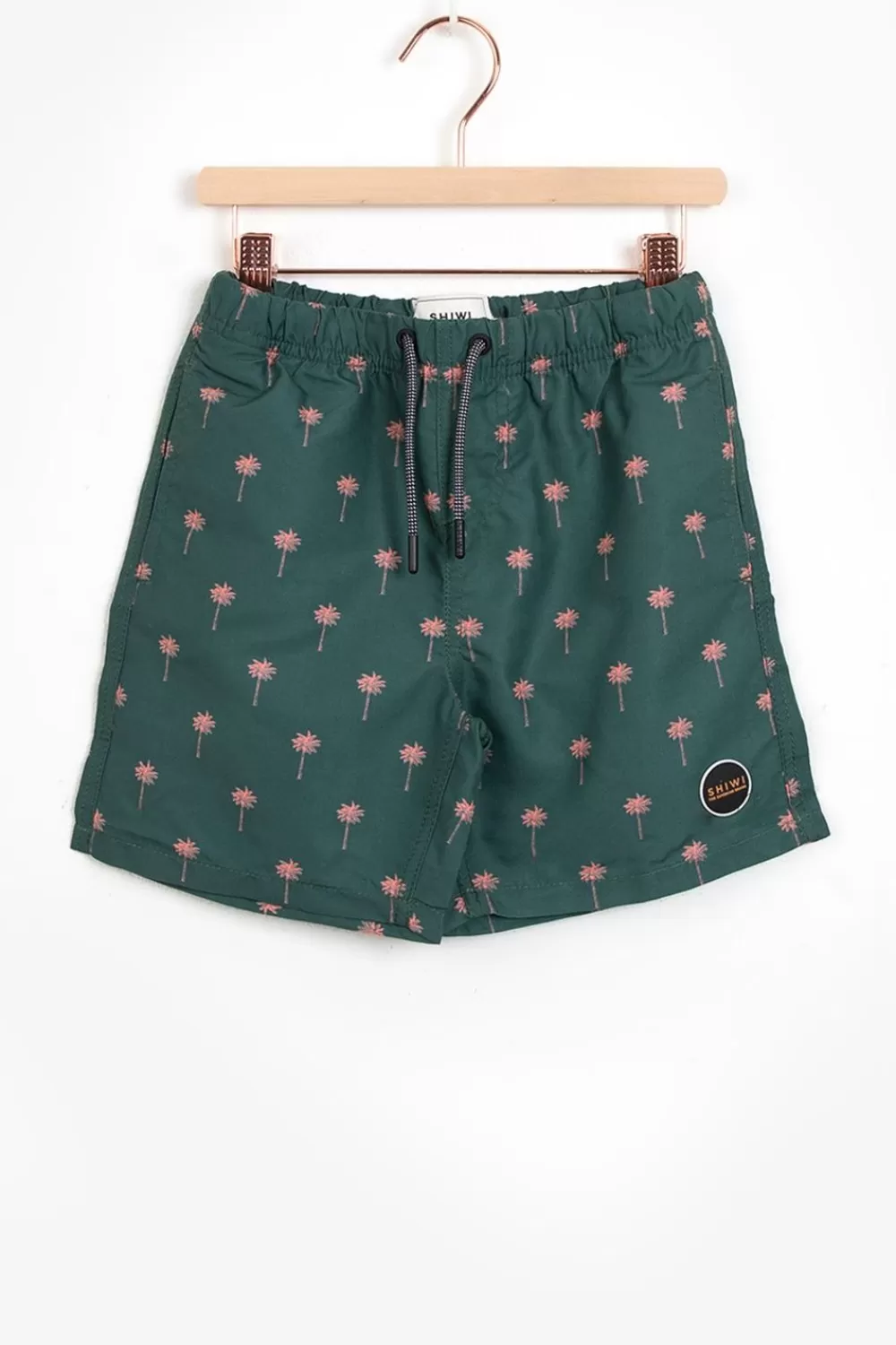 Kids Shiwi Swimwear> Donkergroene Zwembroek Palmboom
