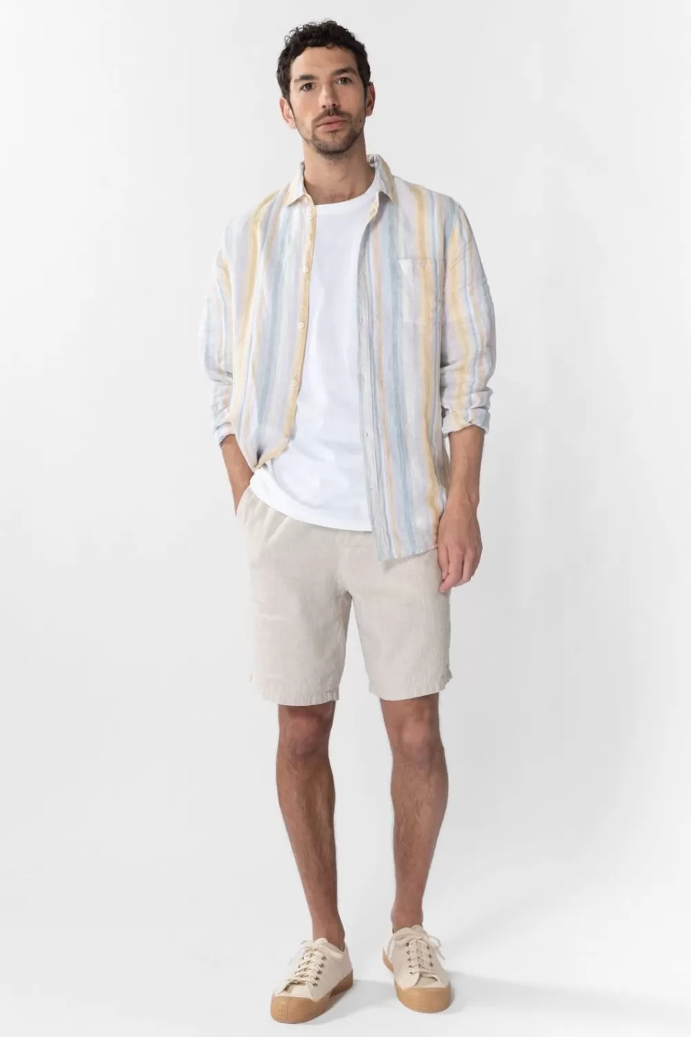 Heren Sissy-Boy Broeken>Shorts Met Aantrekkoord