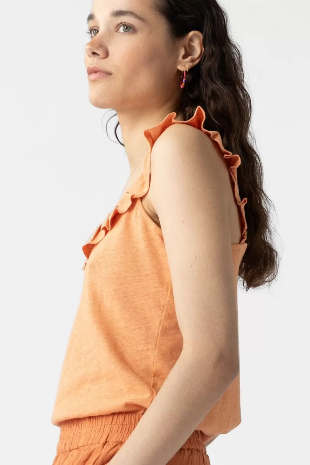 Dames Sissy-Boy T-Shirts En Tops>Singlet Met Ruffles