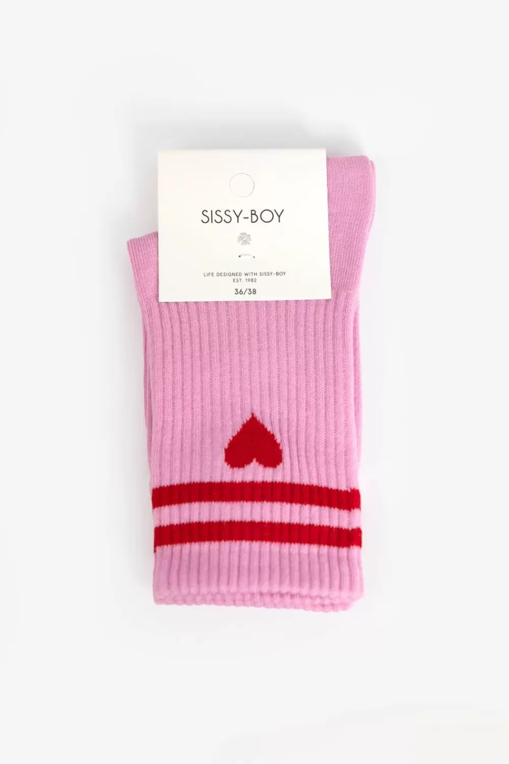 Dames Sissy-Boy Sokken En Panty'S>Sportsokken Met Hart