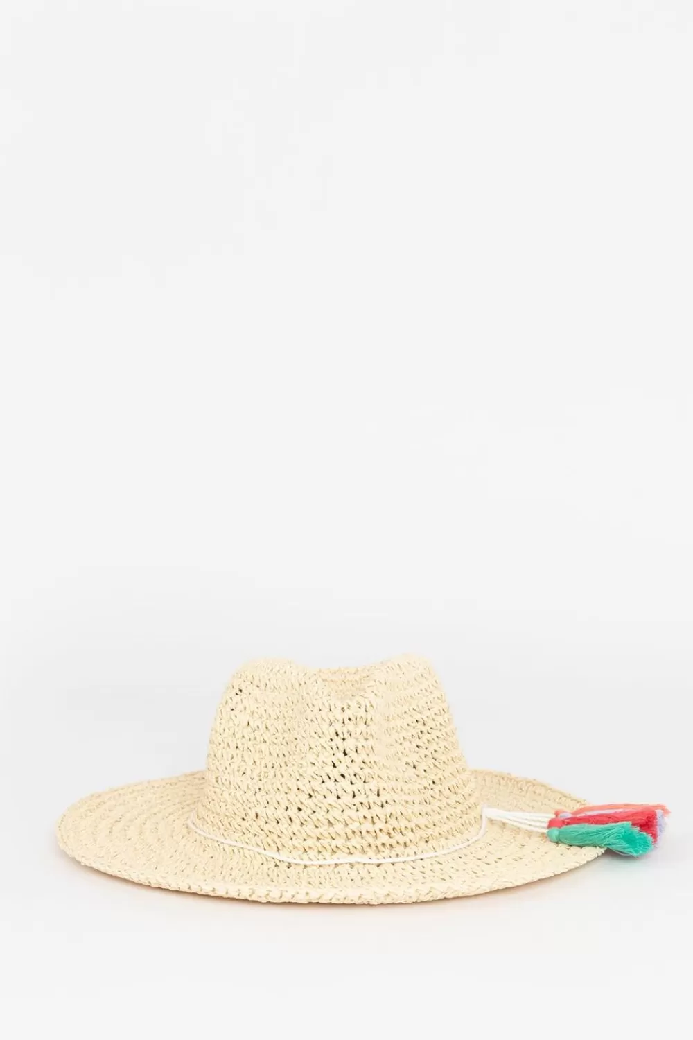 Kids Sissy-Boy Accessoires>Strohoed Met Gekleurde Kwastjes