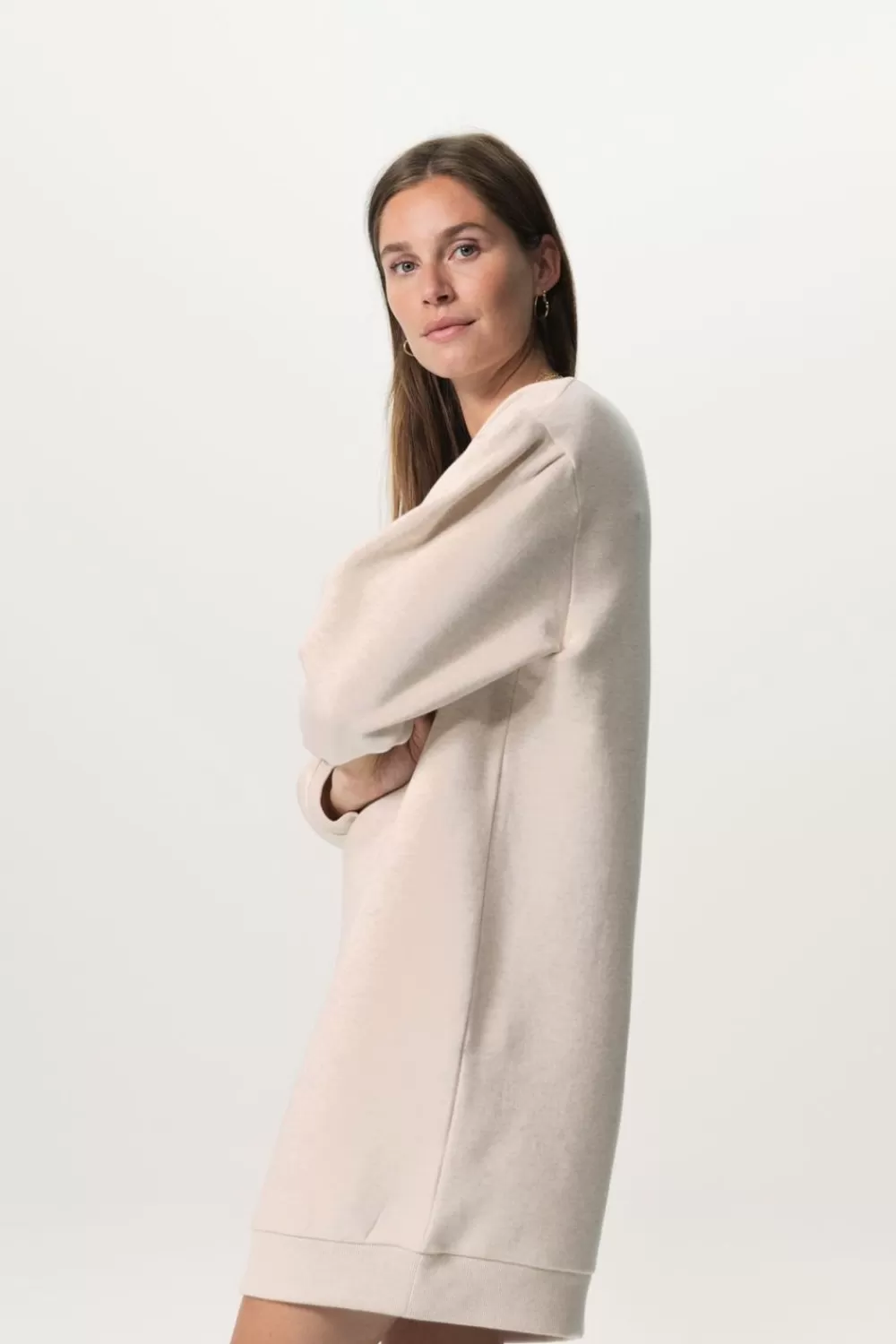 Dames Sissy-Boy Jurken>Sweater Jurk Met Pofmouwen