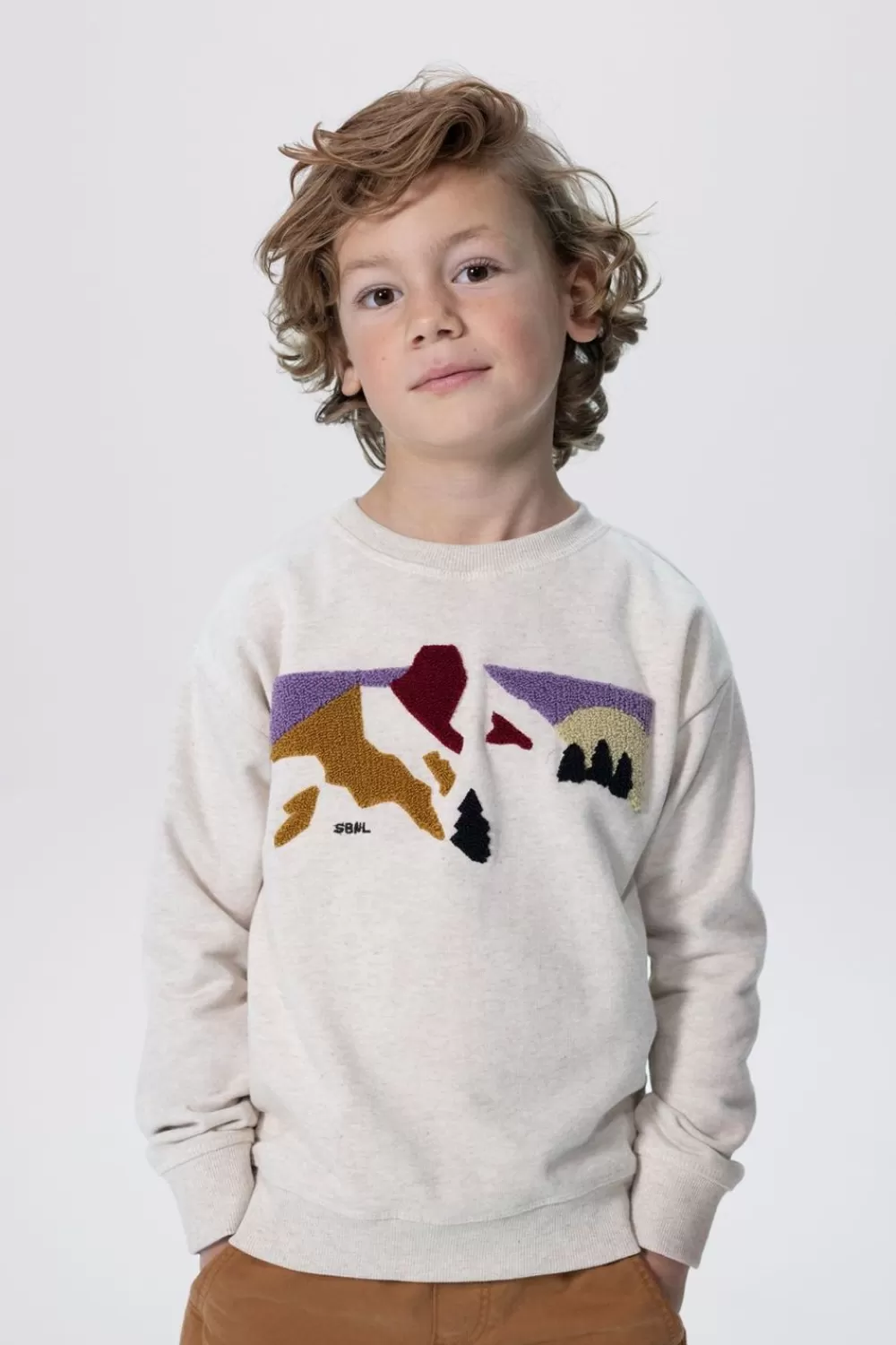 Kids Sissy-Boy Truien En Vesten>Sweater Met Badstof Print
