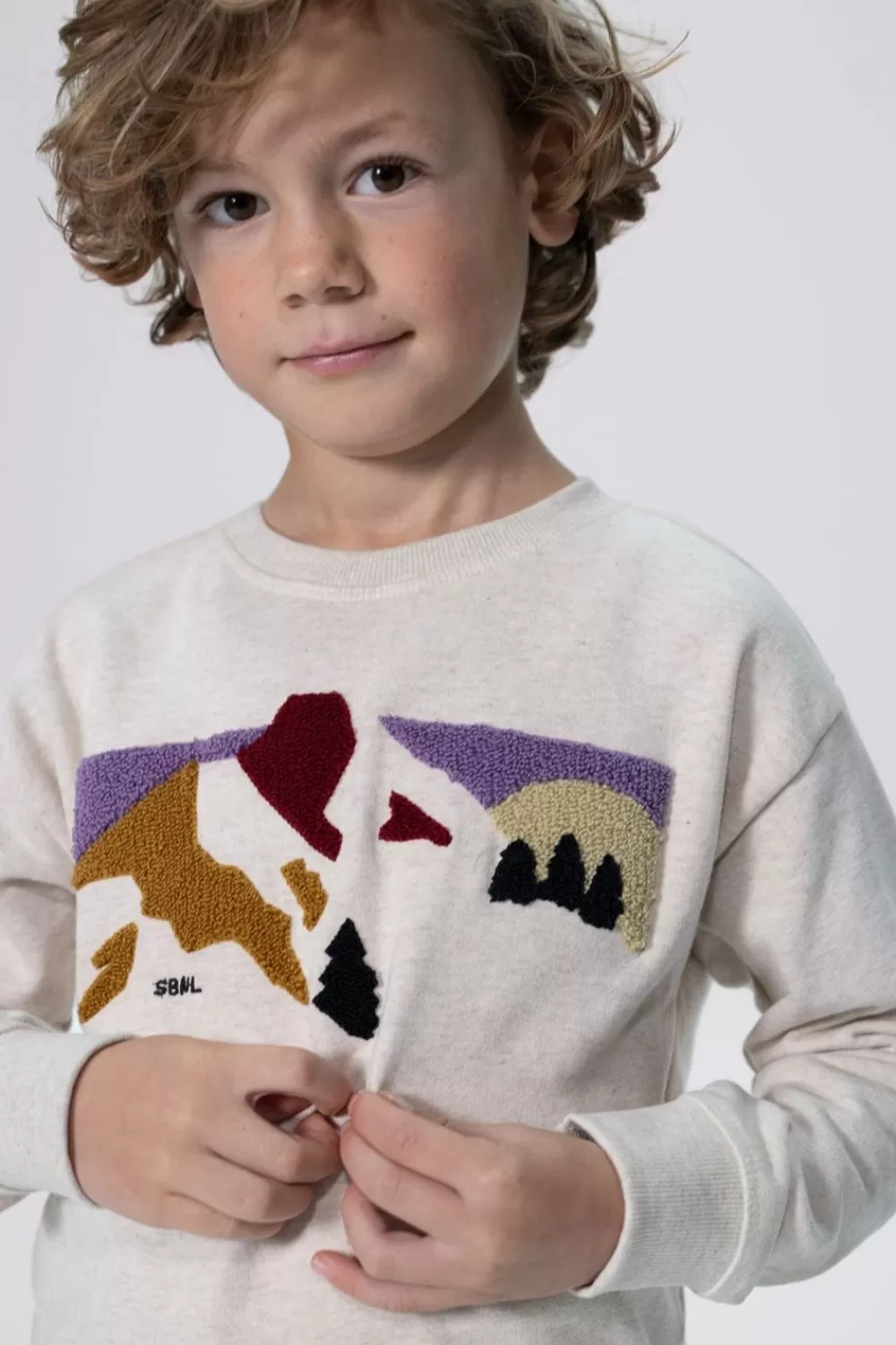 Kids Sissy-Boy Truien En Vesten>Sweater Met Badstof Print