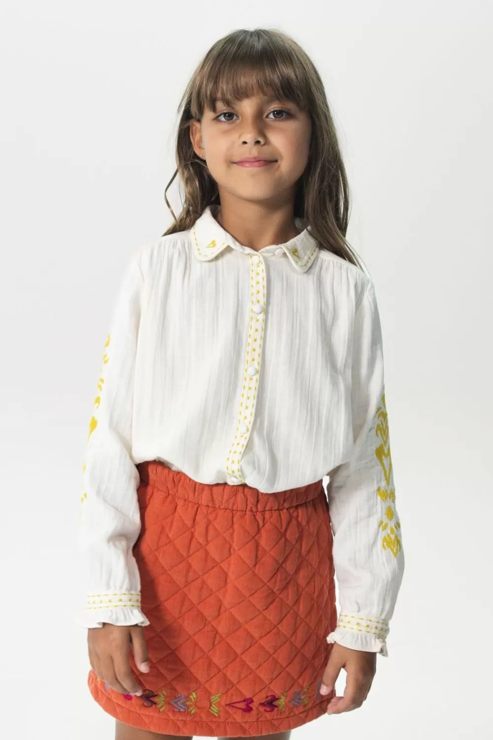 Kids Sissy-Boy Blouses>Te Blouse Met Geborduurde Details