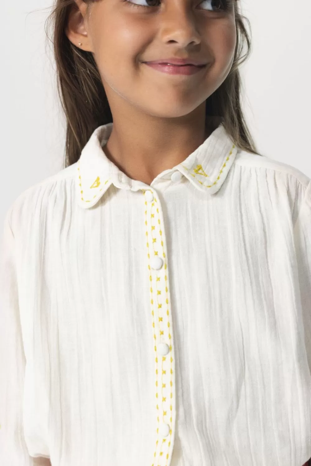 Kids Sissy-Boy Blouses>Te Blouse Met Geborduurde Details