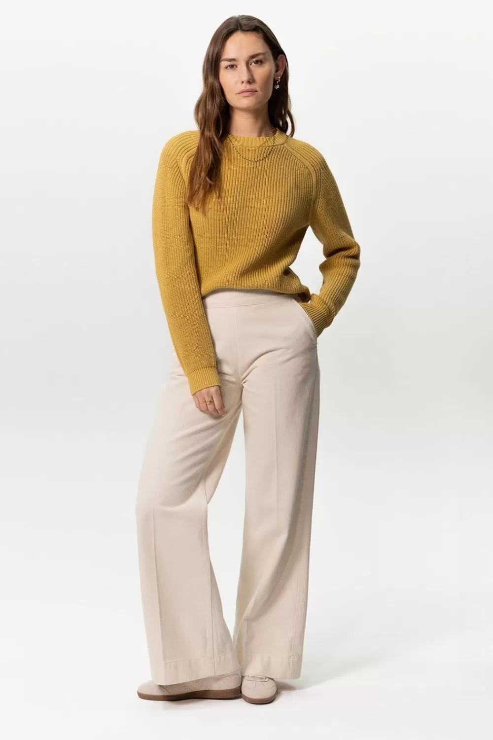 Dames Sissy-Boy Broeken>Te Wide Leg Denim Broek Met Rits