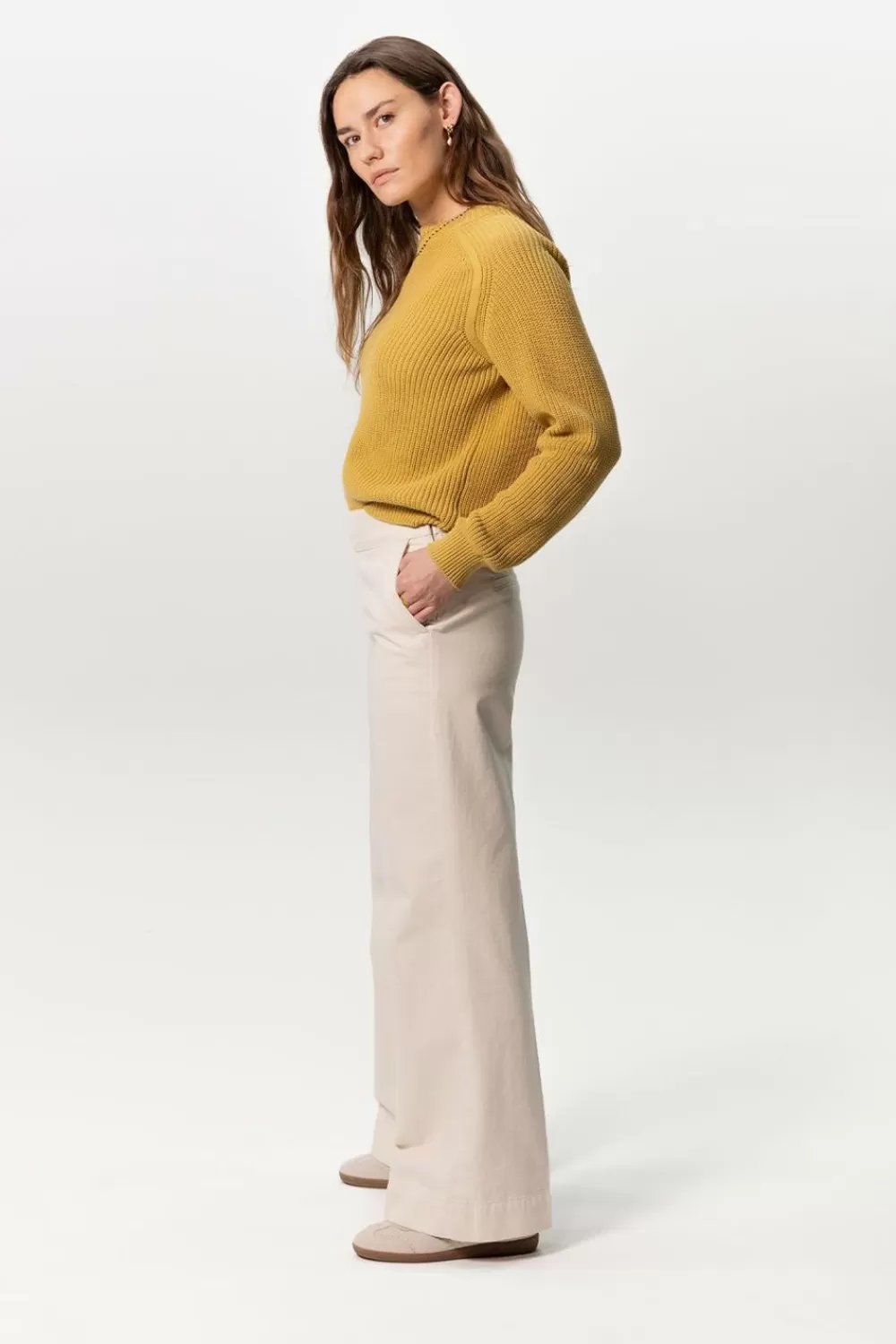 Dames Sissy-Boy Broeken>Te Wide Leg Denim Broek Met Rits