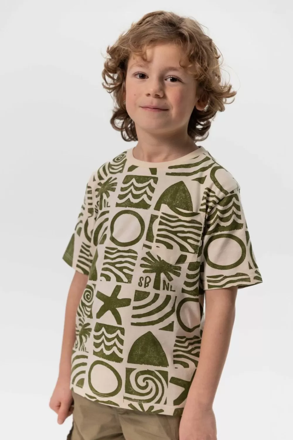 Kids Sissy-Boy T-Shirts En Polo'S>T-Shirt Met Groene Print