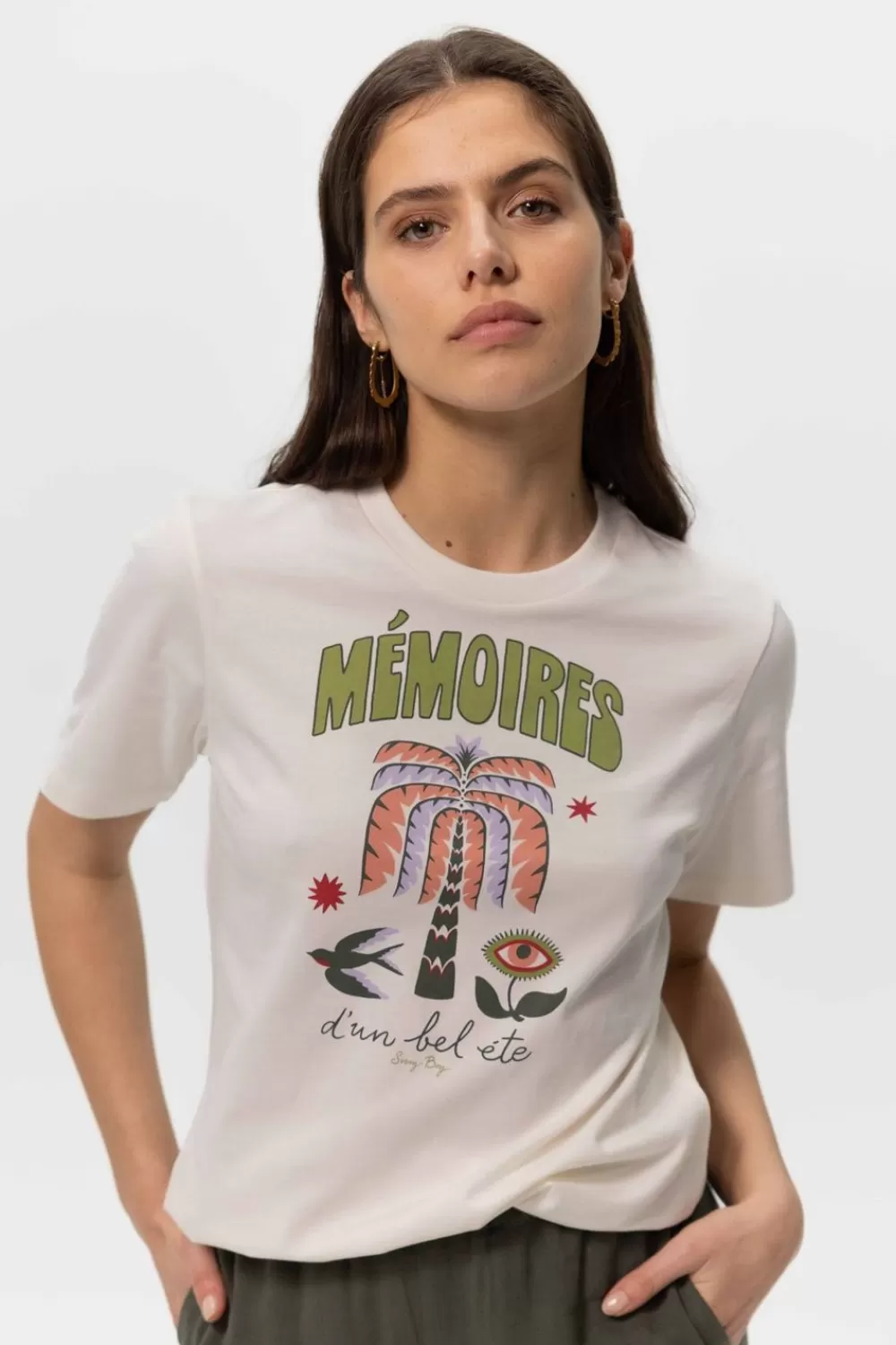 Dames Sissy-Boy T-Shirts En Tops>T-Shirt Met Multicolour Print