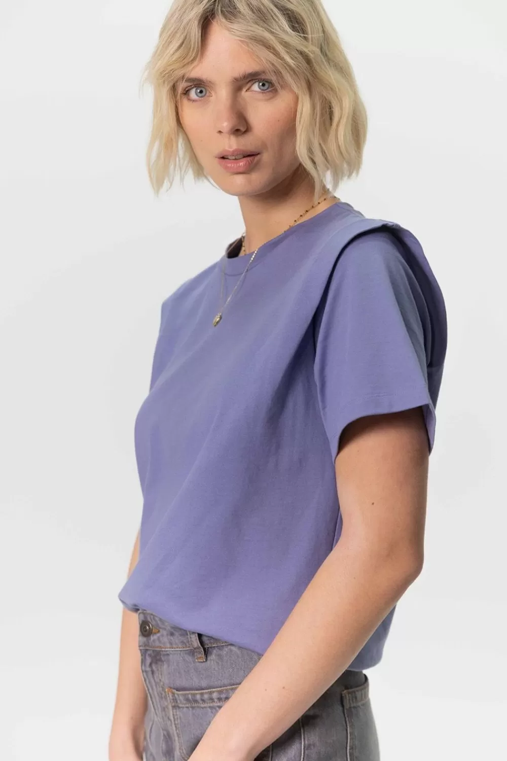 Dames Sissy-Boy T-Shirts En Tops>T-Shirt Met Schouderdetails