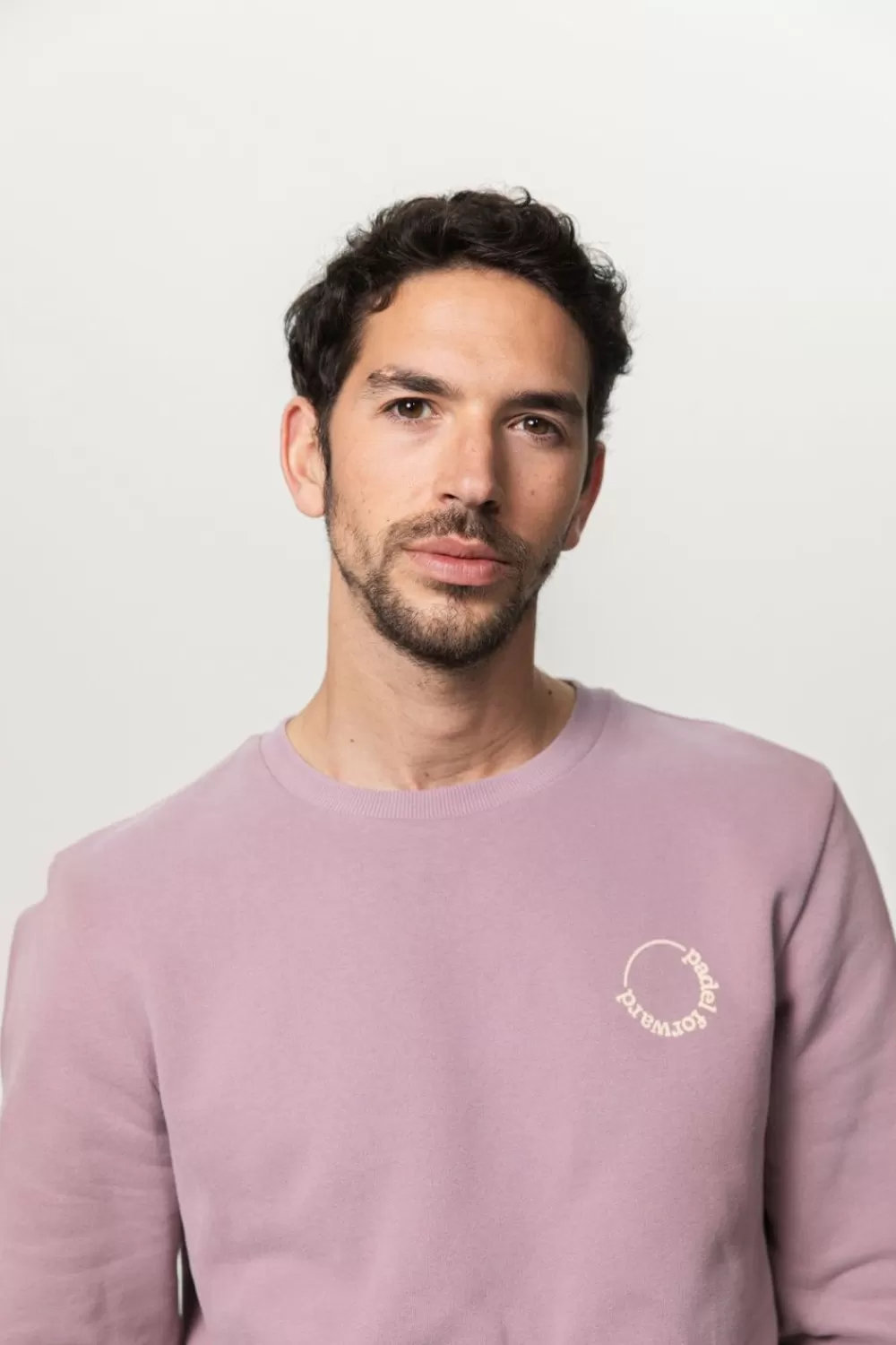 Heren Sissy-Boy Truien En Vesten>Vergrijsd Paarse Sweater Met Print