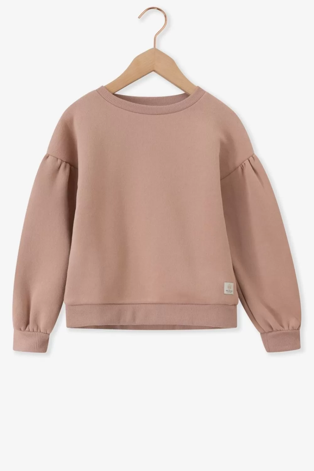 Kids Sissy-Boy Truien En Vesten>Vergrijsd Roze Sweater Met Ballonmouwen