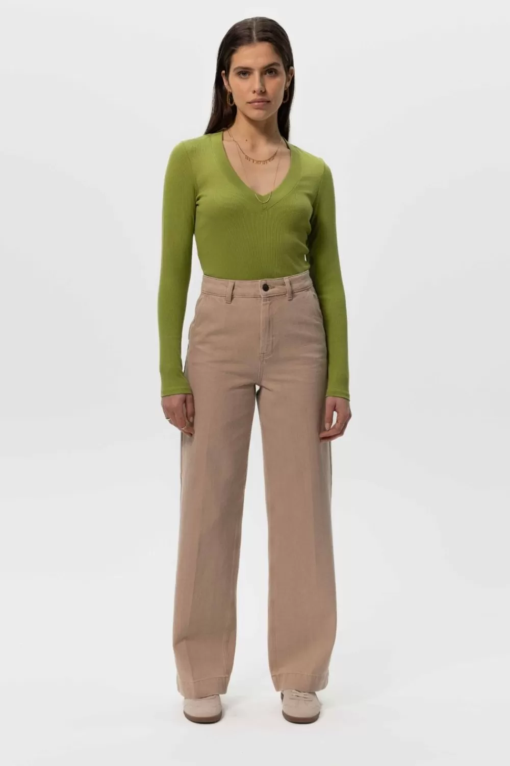 Dames Sissy-Boy Broeken>Wide Leg Denim Broek