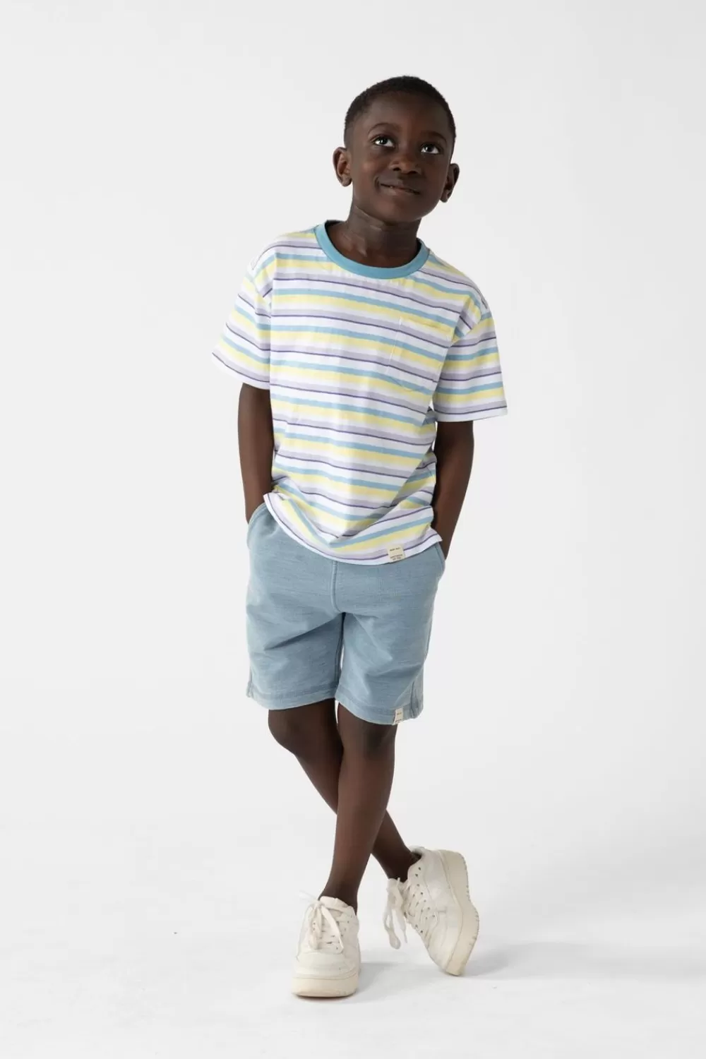 Kids Sissy-Boy T-Shirts En Polo'S>Wit Gestreept T-Shirt