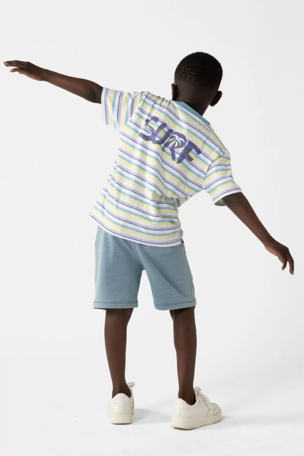 Kids Sissy-Boy T-Shirts En Polo'S>Wit Gestreept T-Shirt