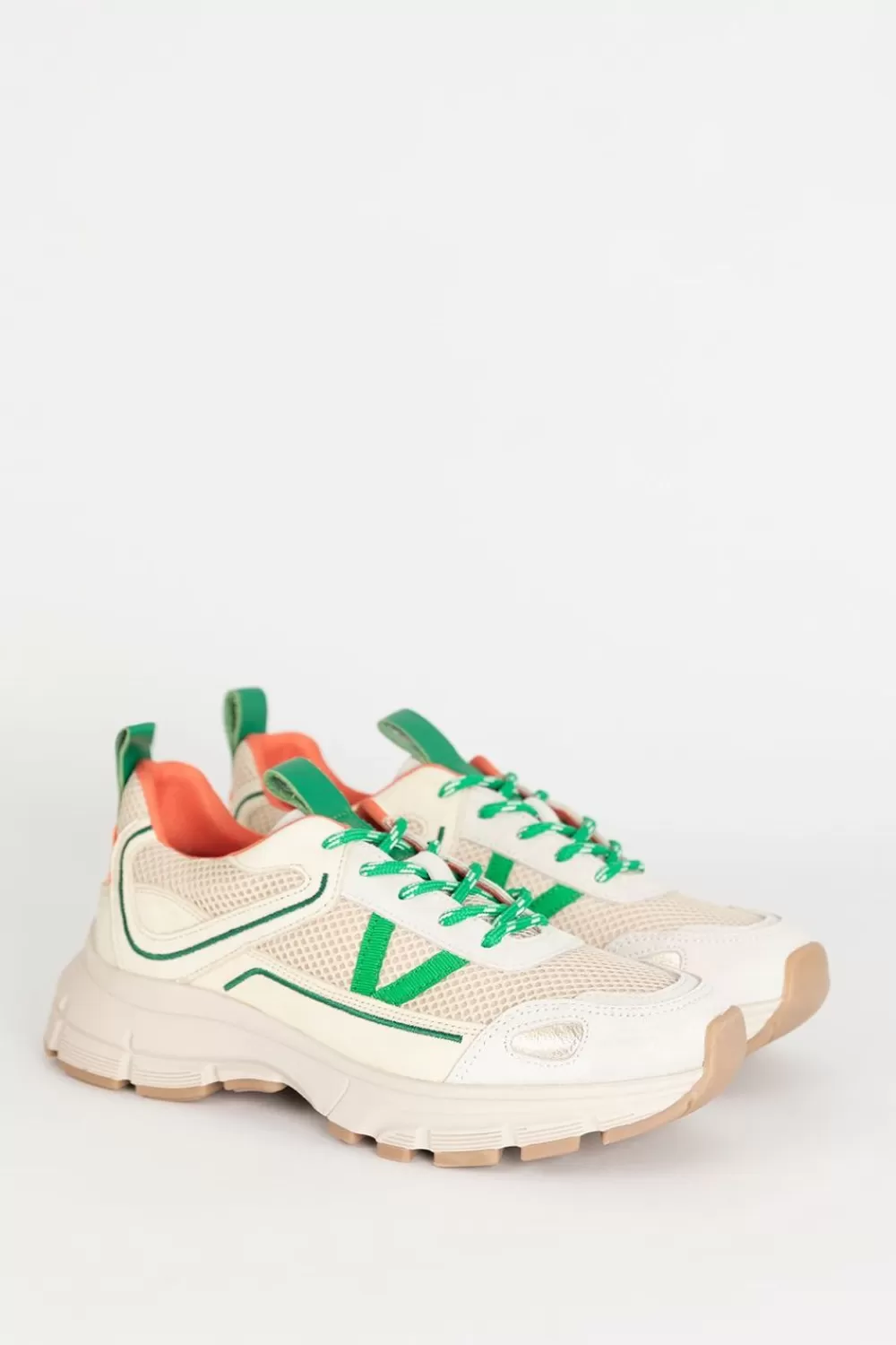 Dames Sissy-Boy Schoenen>Witte Sneakers Met E Details