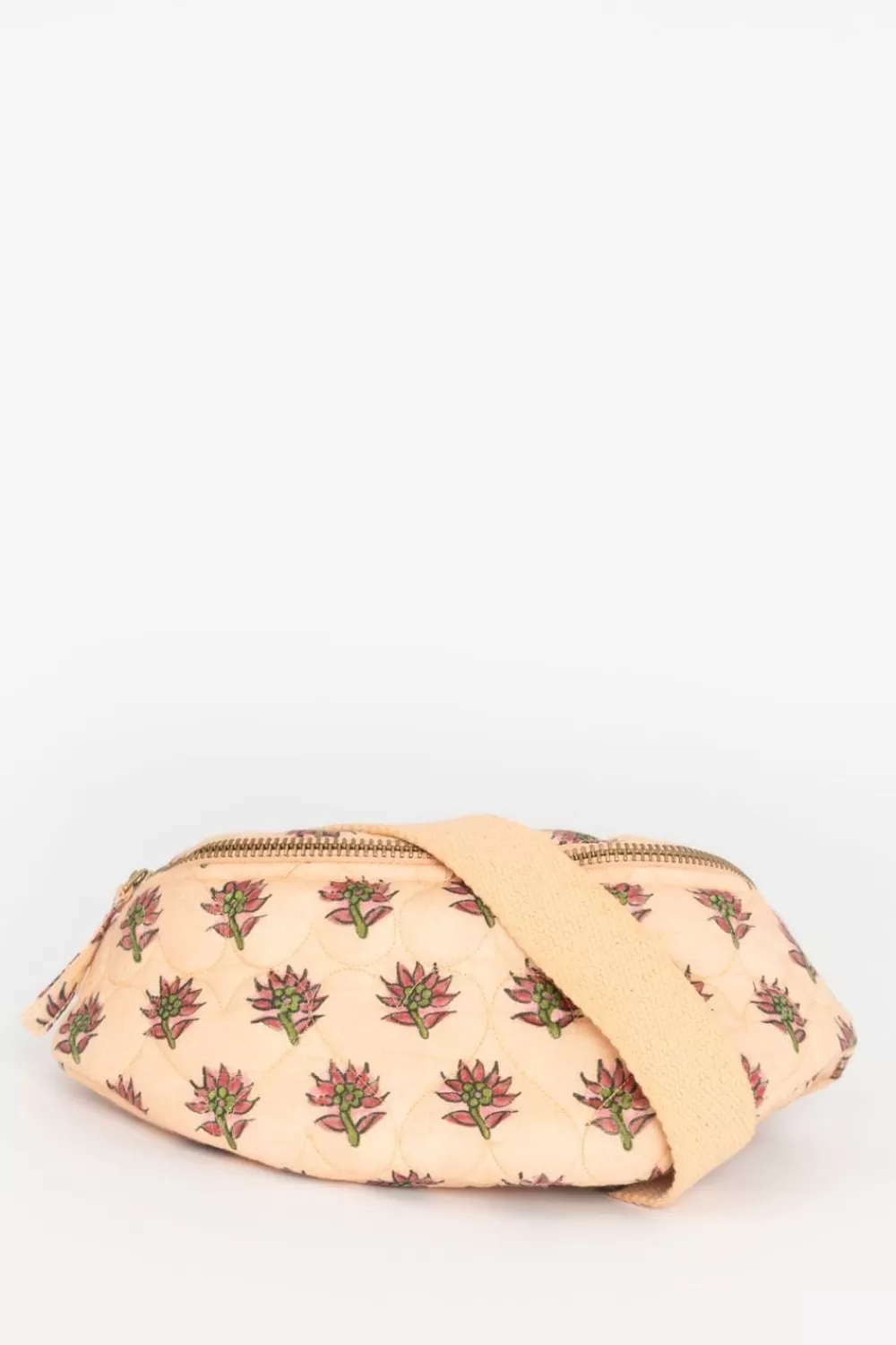 Kids Sissy-Boy Accessoires>Zacht Oranje Doorgestikte Crossbody Tas Met Print