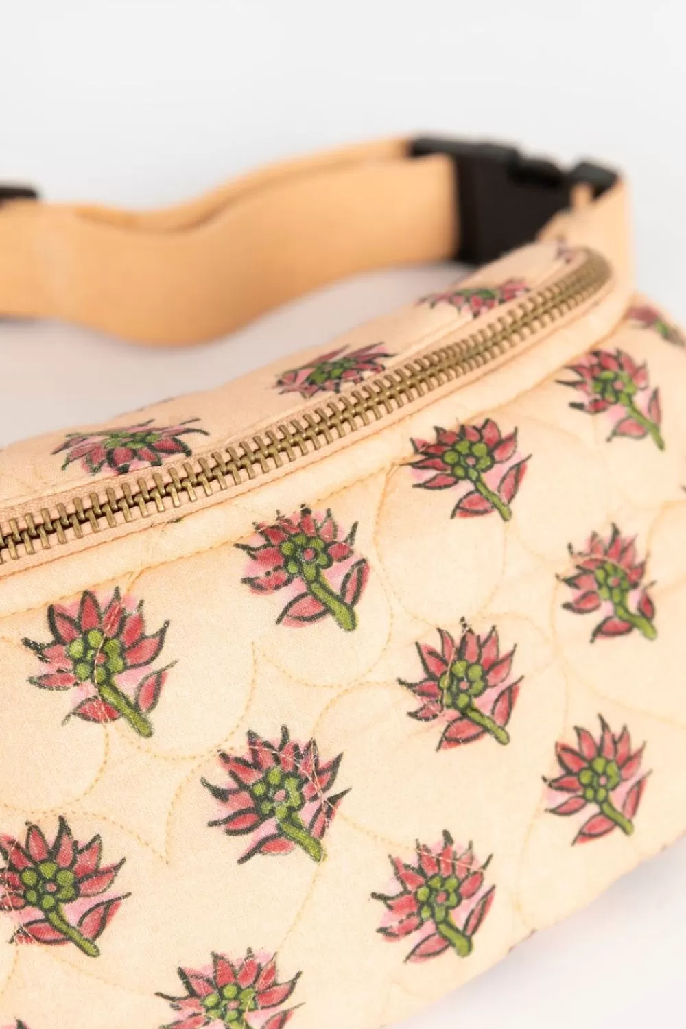Kids Sissy-Boy Accessoires>Zacht Oranje Doorgestikte Crossbody Tas Met Print