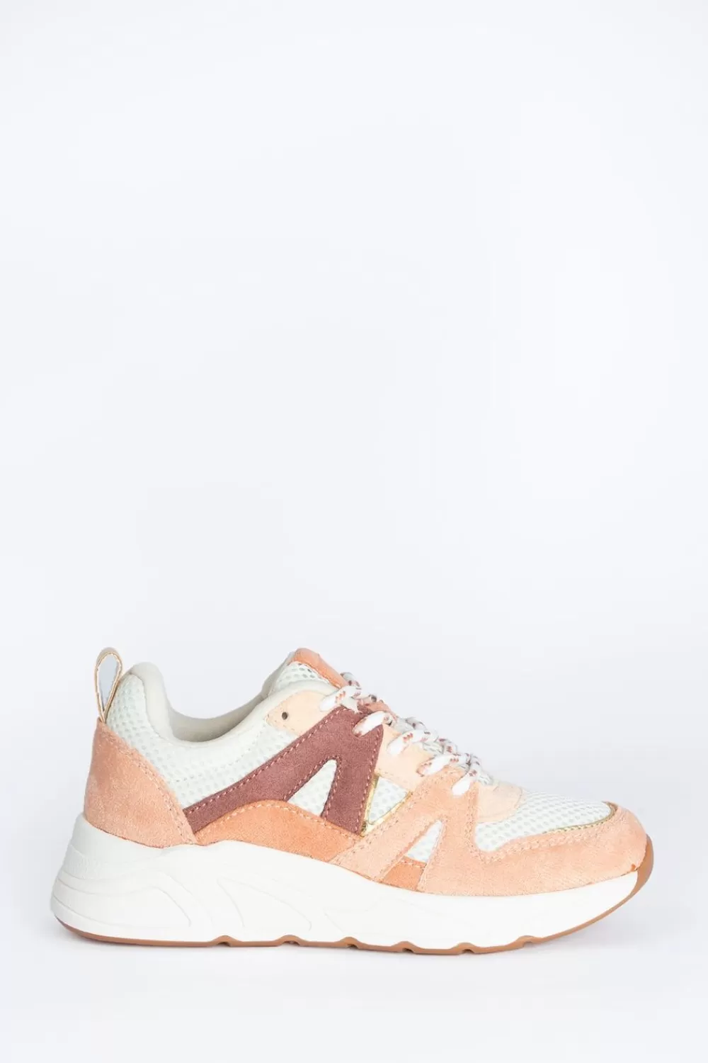 Kids Sissy-Boy Schoenen>Zacht Oranje Sneakers Met Paarse Details
