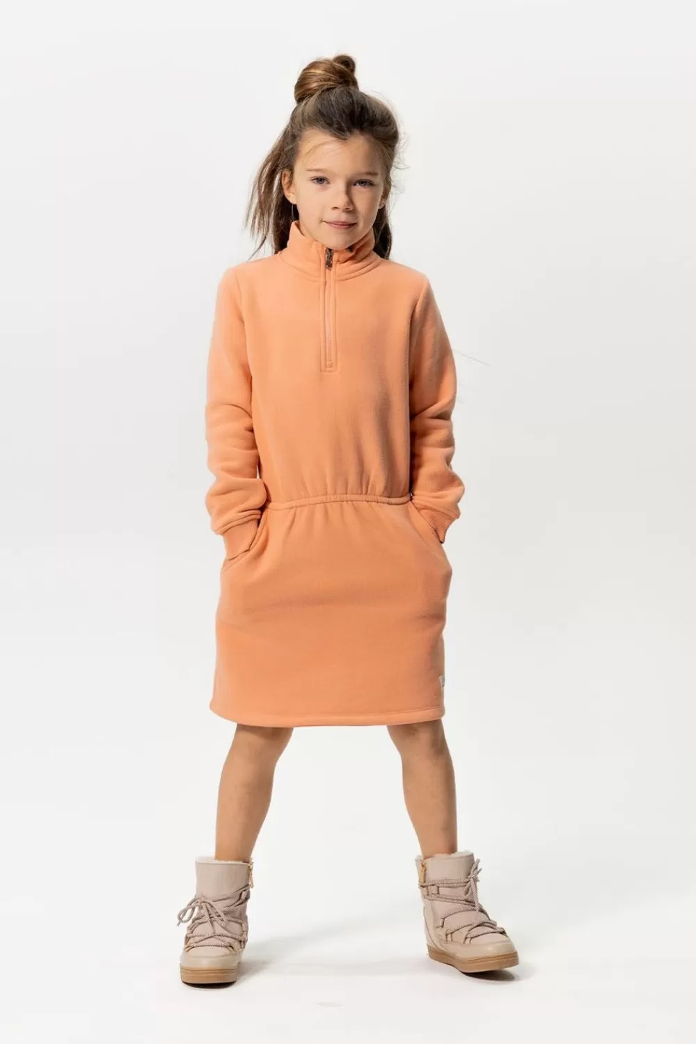 Kids Sissy-Boy Jurken>Zacht Sweater Jurk Met Rits